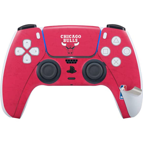 NBA Chicago Bulls Red Distressed PS5 Pro Bundle Skin